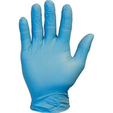 Safety Zone GNPR-1M, Disposable Gloves, 3.7 mil Palm, Nitrile, Powder-Free, S, 10 PK, Blue SZNGNPRSM1MCT